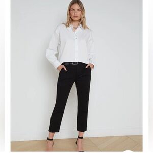 L'AGENCE Women's Harlow High Rise Crop Slim Trouser NWT Size 33